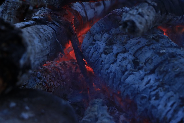 outdoor fireplace