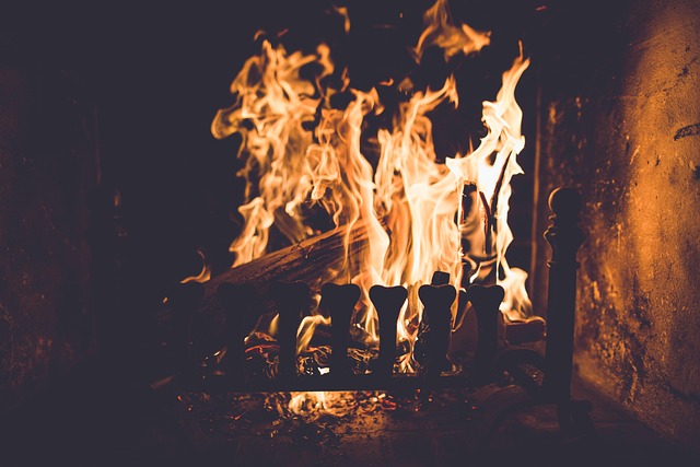 outdoor fireplace