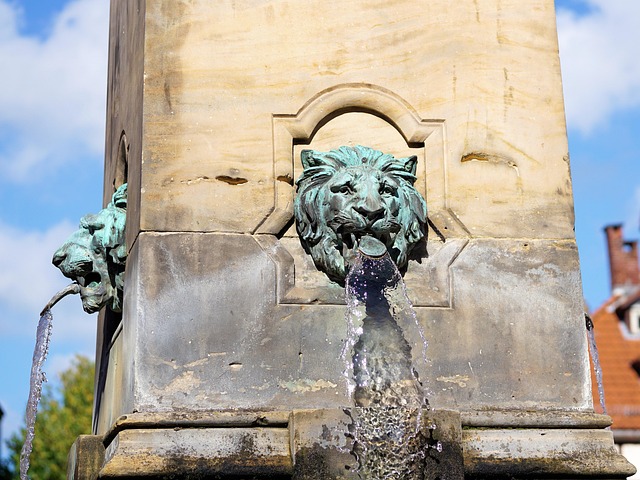 outdoor fountain, water feature