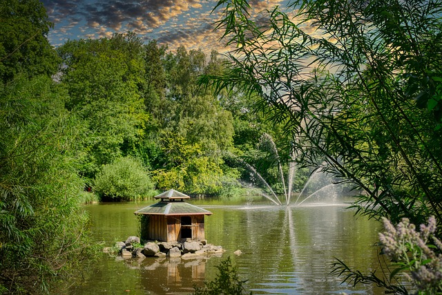 outdoor fountain, water feature