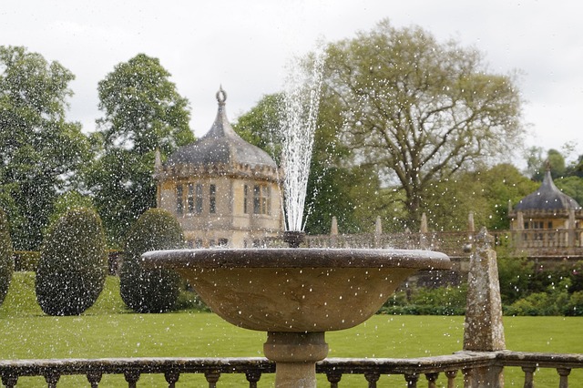 outdoor fountain, water feature