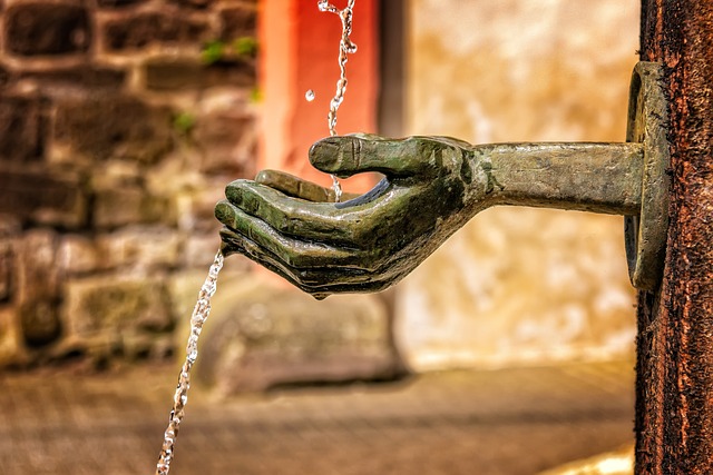 water feature, landscaping