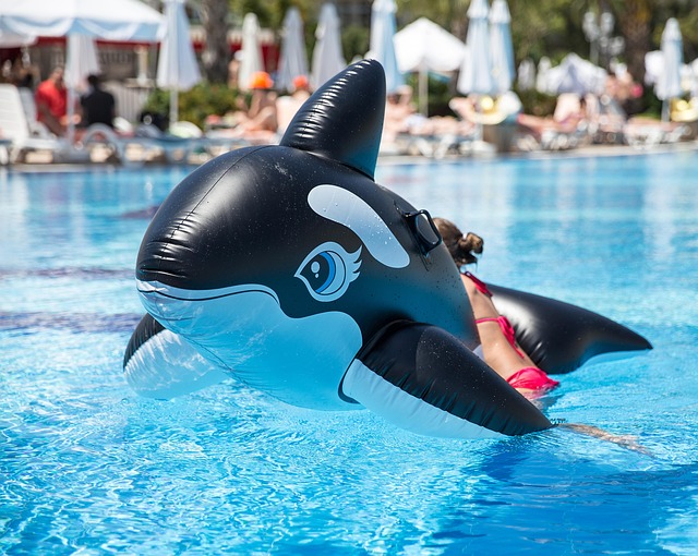 Tropical Water Park Magic: Multi-Level Slides as Cascading Island Waterfall Adventures