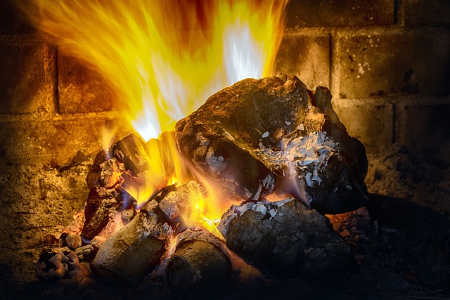 outdoor fireplace