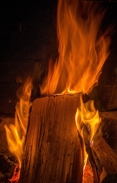 outdoor fireplace