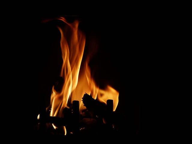 outdoor fireplace