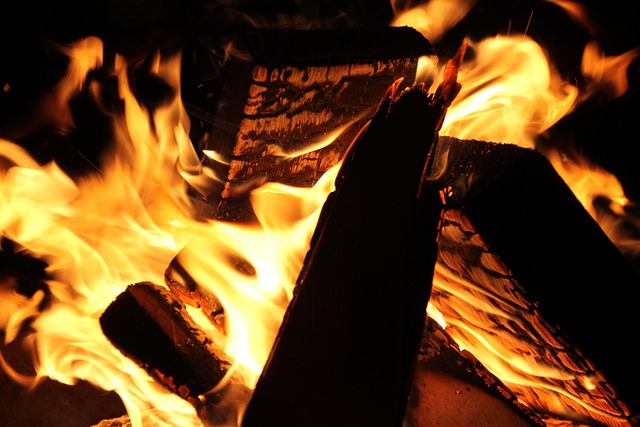 outdoor fireplace