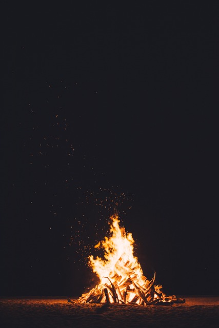 outdoor fireplace