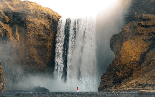 outdoor waterfall