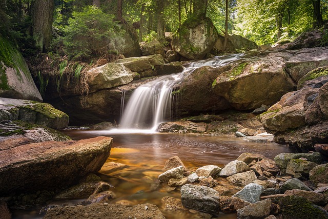 outdoor waterfall