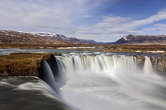 outdoor waterfall